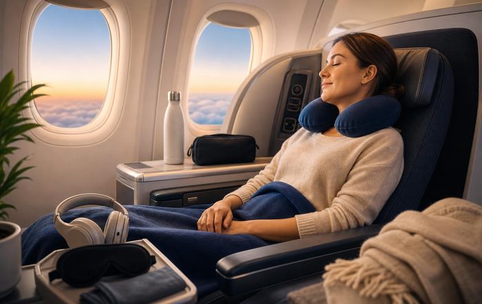 Article Image for How to Travel More Comfortably on Long-Haul Flights