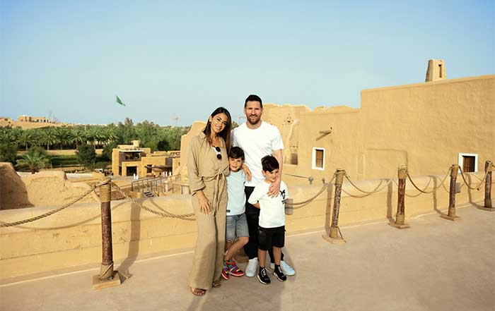 lionel messi family trip to riyadh